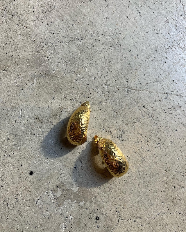 vintage gold earrings　ヴィンテージゴールドイヤリング　1579